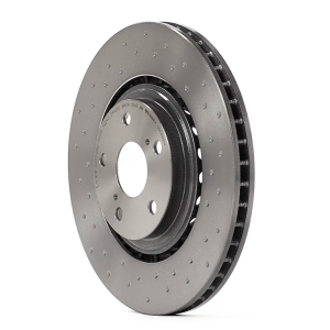 Brembo Brake Rotor, Xtra, Vented Cross Drilled, One Piece Design, Wheel Bolt Pattern 5 X 114.3 Millimeter – 09C4991XC02