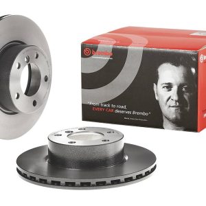 Brembo Brake Rotor, Vented, One Piece Design, Wheel Bolt Pattern 5 X 120 Millimeter – 09C64911C02