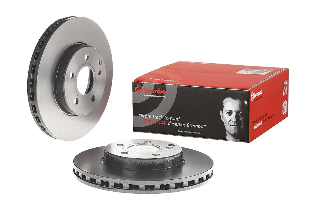 Brembo Brake Rotor, Vented, One Piece Design, Wheel Bolt Pattern 5 X 112 Millimeter – 09C89311C02