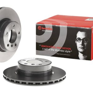 Brembo Brake Rotor, Vented, One Piece Design, Wheel Bolt Pattern 5 X 120 Millimeter – 09C89411C02