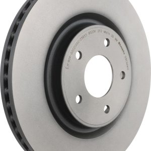 Brembo Brake Rotor, Prime, Vented, One Piece Design, Wheel Bolt Pattern 5 X 114.3 Millimeter – 09C92811C02
