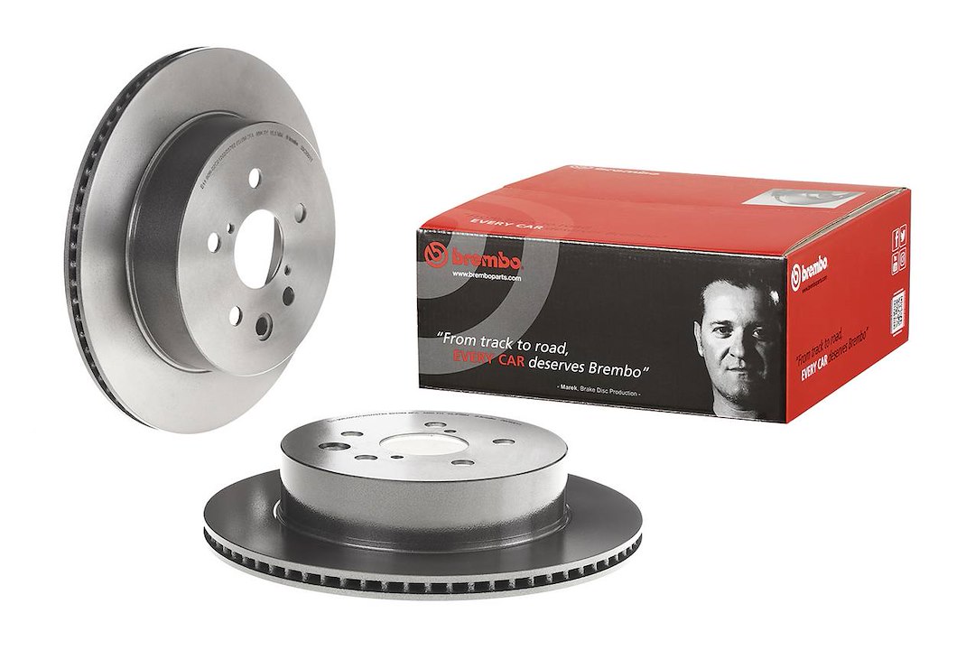 Brembo Brake Rotor, Vented, One Piece Design, Wheel Bolt Pattern 5 X 114.3 Millimeter – 09C93011C02