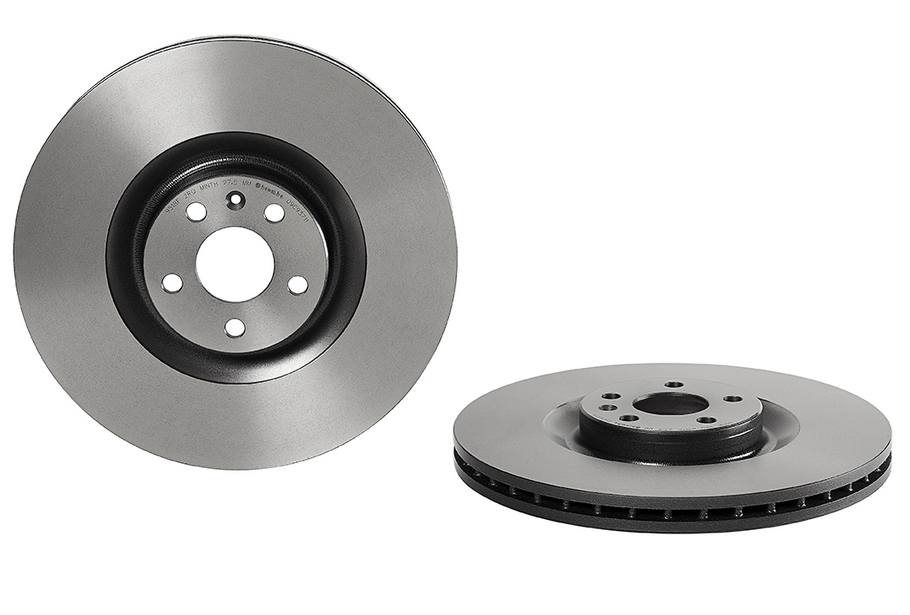 Brembo Brake Rotor, Vented, One Piece Design, Wheel Bolt Pattern 5 X 107.95 Millimeter – 09C93711C02