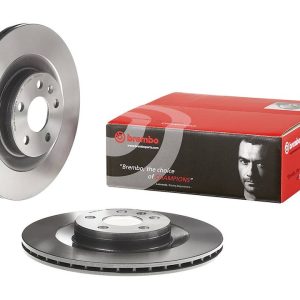 Brembo Brake Rotor, Vented, One Piece Design, Wheel Bolt Pattern 5 X 107.95 Millimeter – 09C93811C02