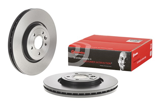 Brembo Brake Rotor, Vented, One Piece Design, Wheel Bolt Pattern 5 X 107.95 Millimeter – 09D06311C02