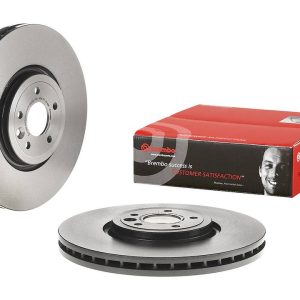 Brembo Brake Rotor, Vented, One Piece Design, Wheel Bolt Pattern 5 X 107.95 Millimeter – 09D06411C02