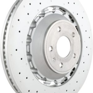 Brembo Brake Rotor, Prime, Vented Cross Drilled, One Piece Design, Wheel Bolt Pattern 5 X 112 Millimeter – 09D17433C02