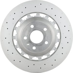 Brembo Brake Rotor, Prime, Vented Cross Drilled, One Piece Design, Wheel Bolt Pattern 5 X 112 Millimeter – 09D17433C02