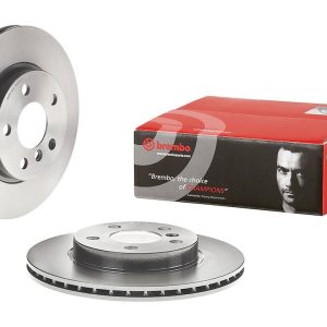 Brembo Brake Rotor, Vented, One Piece Design, Wheel Bolt Pattern 5 X 112 Millimeter – 09D20811C02