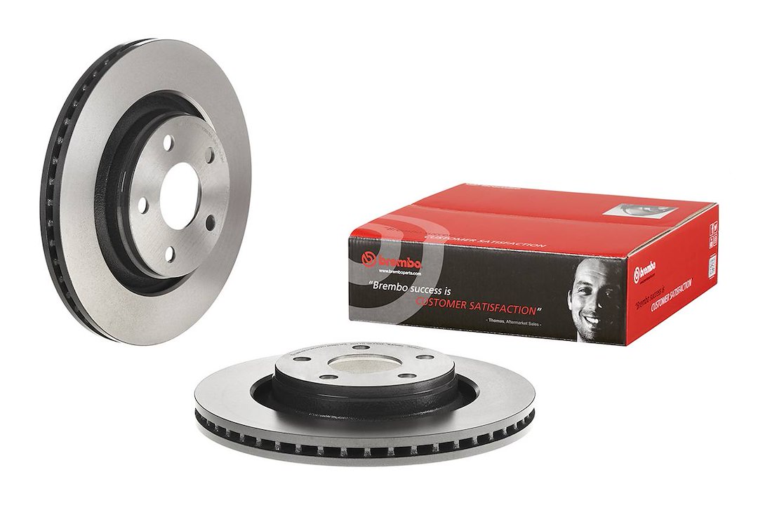 Brembo Brake Rotor, Vented, One Piece Design, Wheel Bolt Pattern 5 X 127 Millimeter – 09D44411C02