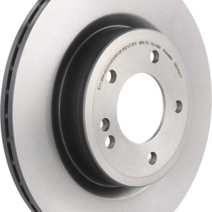 Brembo Brake Rotor, Prime, Vented, One Piece Design, Wheel Bolt Pattern 5 X 130 Millimeter – 09D76411C02