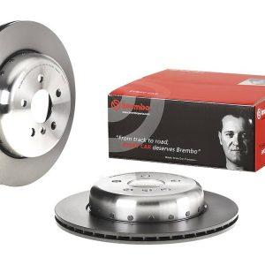 Brembo Brake Rotor, Vented, One Piece Design, Wheel Bolt Pattern 5 X 112 Millimeter – 09D90213C02