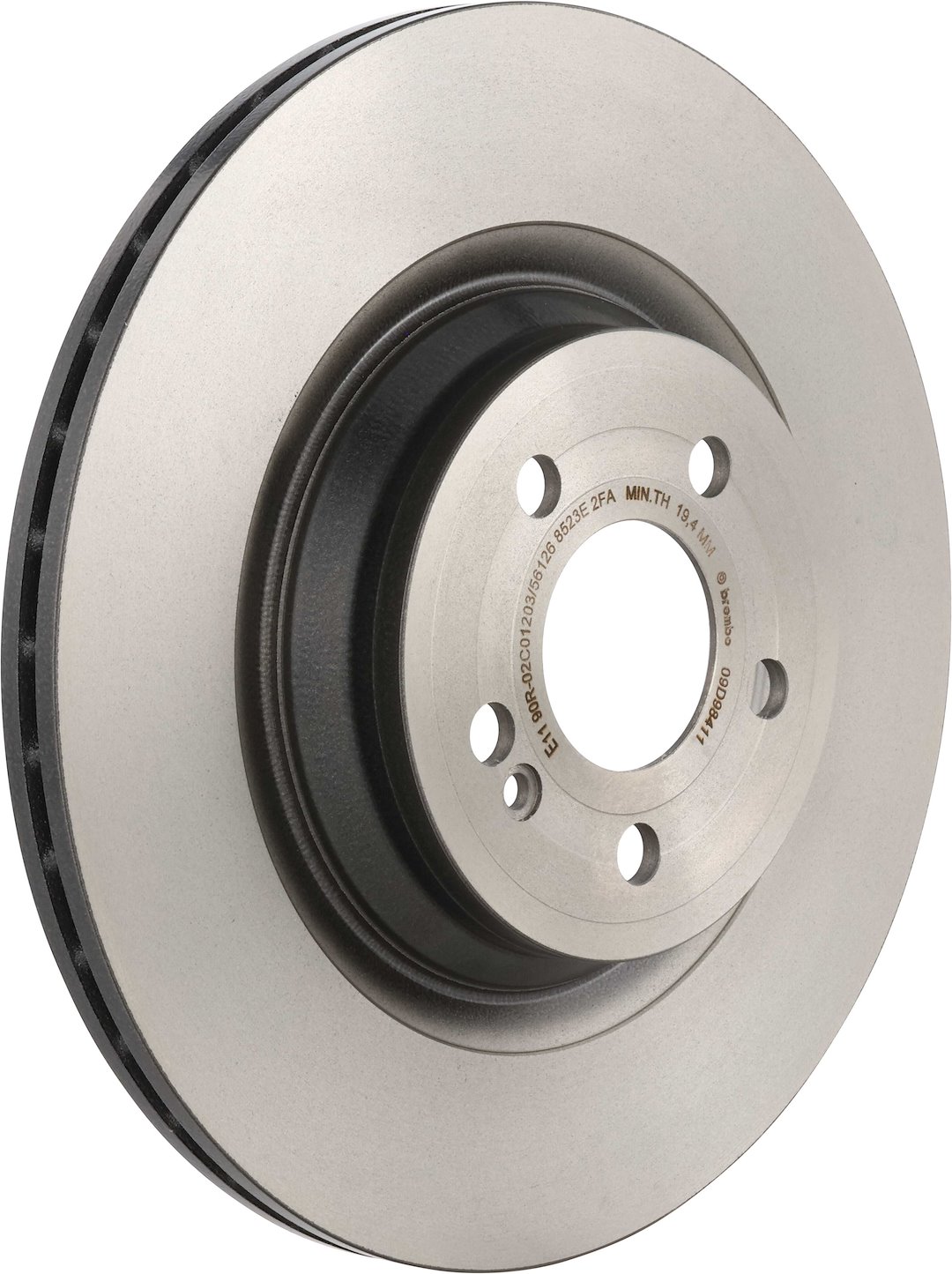Brembo Brake Rotor, Prime, Vented, One Piece Design, Wheel Bolt Pattern 5 X 112 Millimeter – 09D98411C02