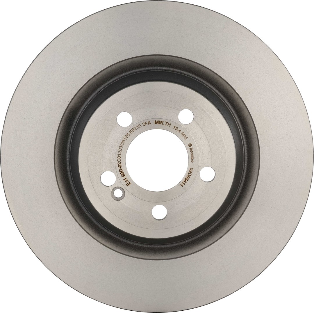 Brembo Brake Rotor, Prime, Vented, One Piece Design, Wheel Bolt Pattern 5 X 112 Millimeter – 09D98411C02