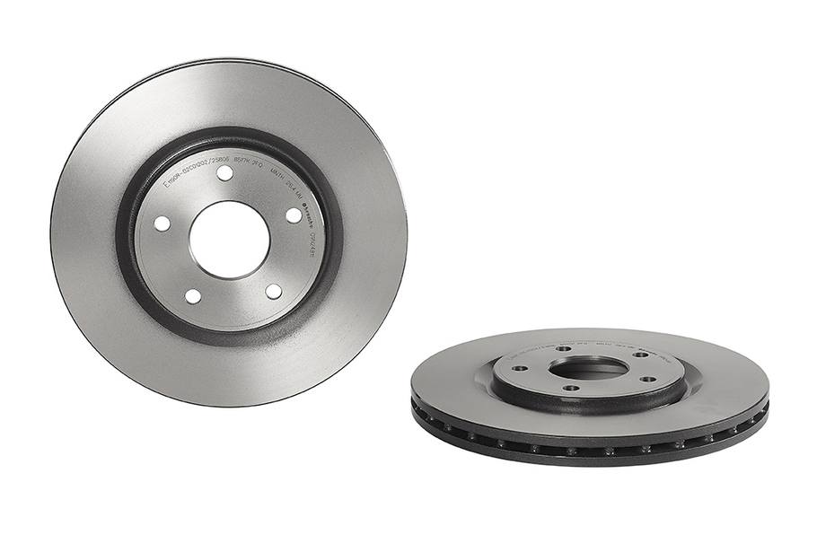 Brembo Brake Rotor, Vented, One Piece Design, Wheel Bolt Pattern 5 X 127 Millimeter – 09N24811C02