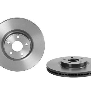 Brembo Brake Rotor, Vented, One Piece Design, Wheel Bolt Pattern 5 X 107.95 Millimeter – 09N25621C02