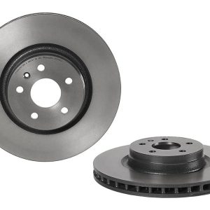 Brembo Brake Rotor, Vented, One Piece Design, Wheel Bolt Pattern 5 X 120 Millimeter – 09N26521C02