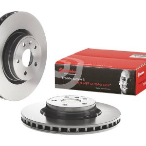 Brembo Brake Rotor, Vented, One Piece Design, Wheel Bolt Pattern 5 X 120 Millimeter – 09N26521C02