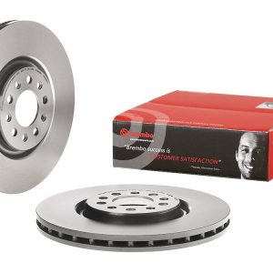 Brembo Brake Rotor, Vented, One Piece Design, Wheel Bolt Pattern 5 X 110 Millimeter – 09N26811C02