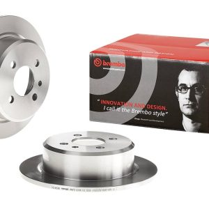 Brembo Brake Rotor, Solid, One Piece Design, Wheel Bolt Pattern 4 X 100 Millimeter – 08394724C02
