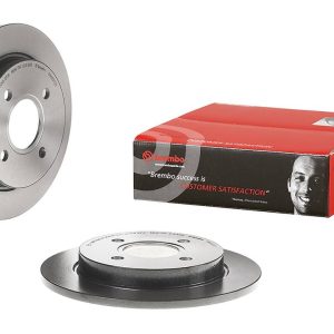 Brembo Brake Rotor, Solid, One Piece Design, Wheel Bolt Pattern 4 X 107.95 Millimeter – 08493121C02