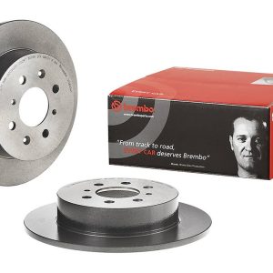 Brembo Brake Rotor, Solid, One Piece Design, Wheel Bolt Pattern 4 X 100 Millimeter – 08580341C02