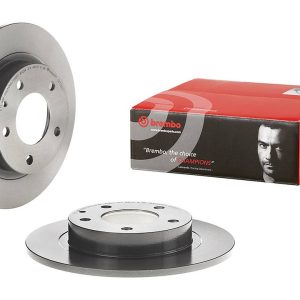 Brembo Brake Rotor, Solid, One Piece Design, Wheel Bolt Pattern 5 X 114.3 Millimeter – 08735211C02