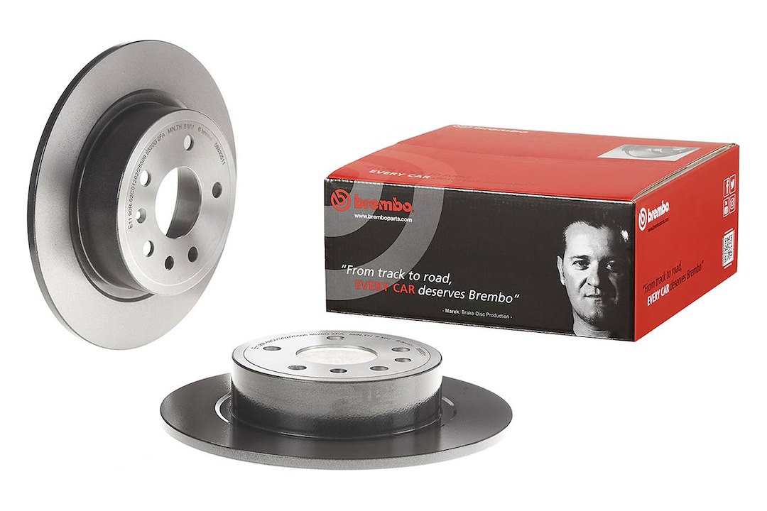 Brembo Brake Rotor, Solid, One Piece Design, Wheel Bolt Pattern 5 X 110 Millimeter – 08830511C02