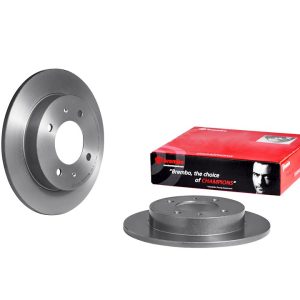 Brembo Brake Rotor, Solid, One Piece Design, Wheel Bolt Pattern 4 X 114.3 Millimeter – 08908111C02