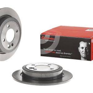 Brembo Brake Rotor, Solid, One Piece Design, Wheel Bolt Pattern 4 X 100 Millimeter – 08916311C02