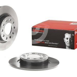 Brembo Brake Rotor, Solid, One Piece Design, Wheel Bolt Pattern 5 X 110 Millimeter – 08946041C02