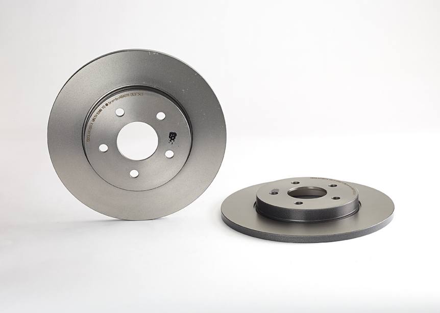 Brembo Brake Rotor, Solid, One Piece Design, Wheel Bolt Pattern 5 X 107.95 Millimeter – 08973411C02
