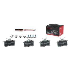 Brembo Brake Kit, Ceramic Brake Pads, 255 Millimeter Solid Gray Cast Iron One Piece Rotor – KT00463