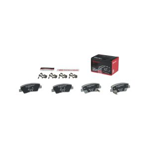 Brembo Brake Kit, Ceramic Brake Pads, 284 Millimeter UV Coated Solid High Carbon Cast Iron One Piece Rotor – KT00473