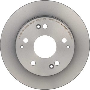 Brembo Brake Kit, Ceramic Brake Pads, 260 Millimeter Solid Gray Cast Iron One Piece Rotor – KT00503