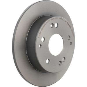 Brembo Brake Kit, Ceramic Brake Pads, 260 Millimeter Solid Gray Cast Iron One Piece Rotor – KT00503