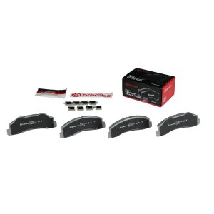 Brembo Brake Kit, Ceramic Brake Pads, 350 Millimeter Vented Gray Cast Iron One Piece Rotor – KT00544