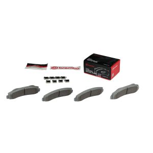 Brembo Brake Kit, Ceramic Brake Pads, 350 Millimeter Vented Gray Cast Iron One Piece Rotor – KT00544