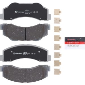 Brembo Brake Kit, Ceramic Brake Pads, 350 Millimeter UV Coated Vented High Carbon Cast Iron One Piece Rotor – KT00646