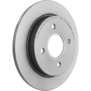 Brembo Brake Kit, Ceramic Brake Pads, 253 Millimeter UV Coated Solid High Carbon Cast Iron One Piece Rotor – KT00661