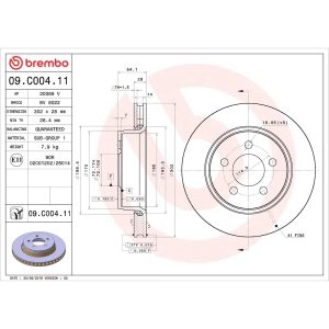 Brembo Brake Kit, Ceramic Brake Pads, 302 Millimeter UV Coated Vented High Carbon Cast Iron One Piece Rotor – KT00782