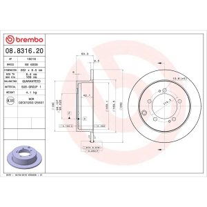 Brembo Brake Kit, Ceramic Brake Pads, 262 Millimeter Standard Solid High Carbon Cast Iron One Piece Rotor – KT00839