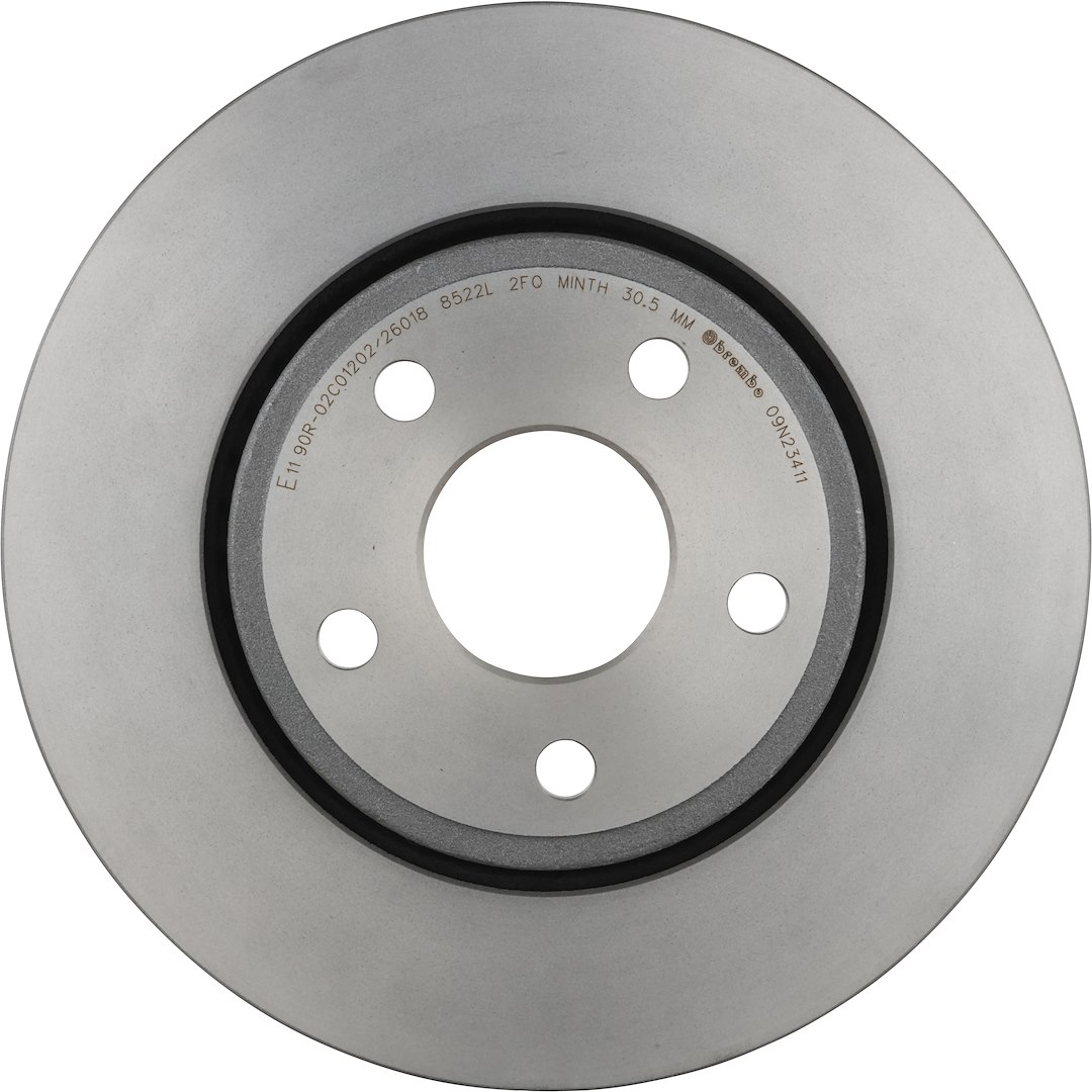 Brembo Brake Kit, Ceramic Brake Pads, 330 Millimeter Vented Gray Cast Iron One Piece Rotor – KT00842