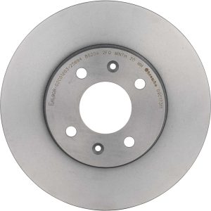 Brembo Brake Kit, Ceramic Brake Pads, 256 Millimeter UV Coated Vented High Carbon Cast Iron One Piece Rotor – KT00890