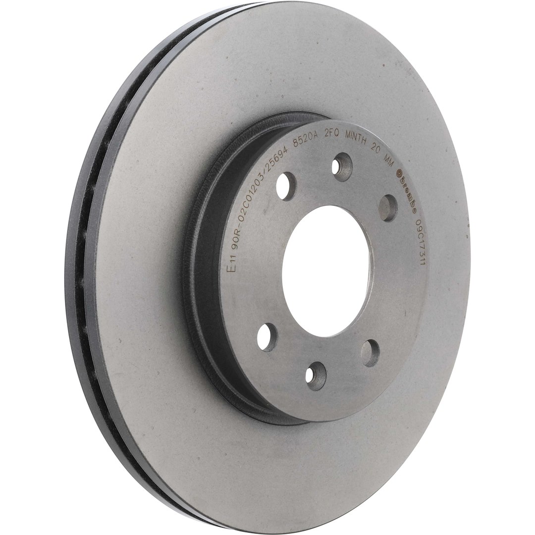 Brembo Brake Kit, Ceramic Brake Pads, 256 Millimeter UV Coated Vented High Carbon Cast Iron One Piece Rotor – KT00890