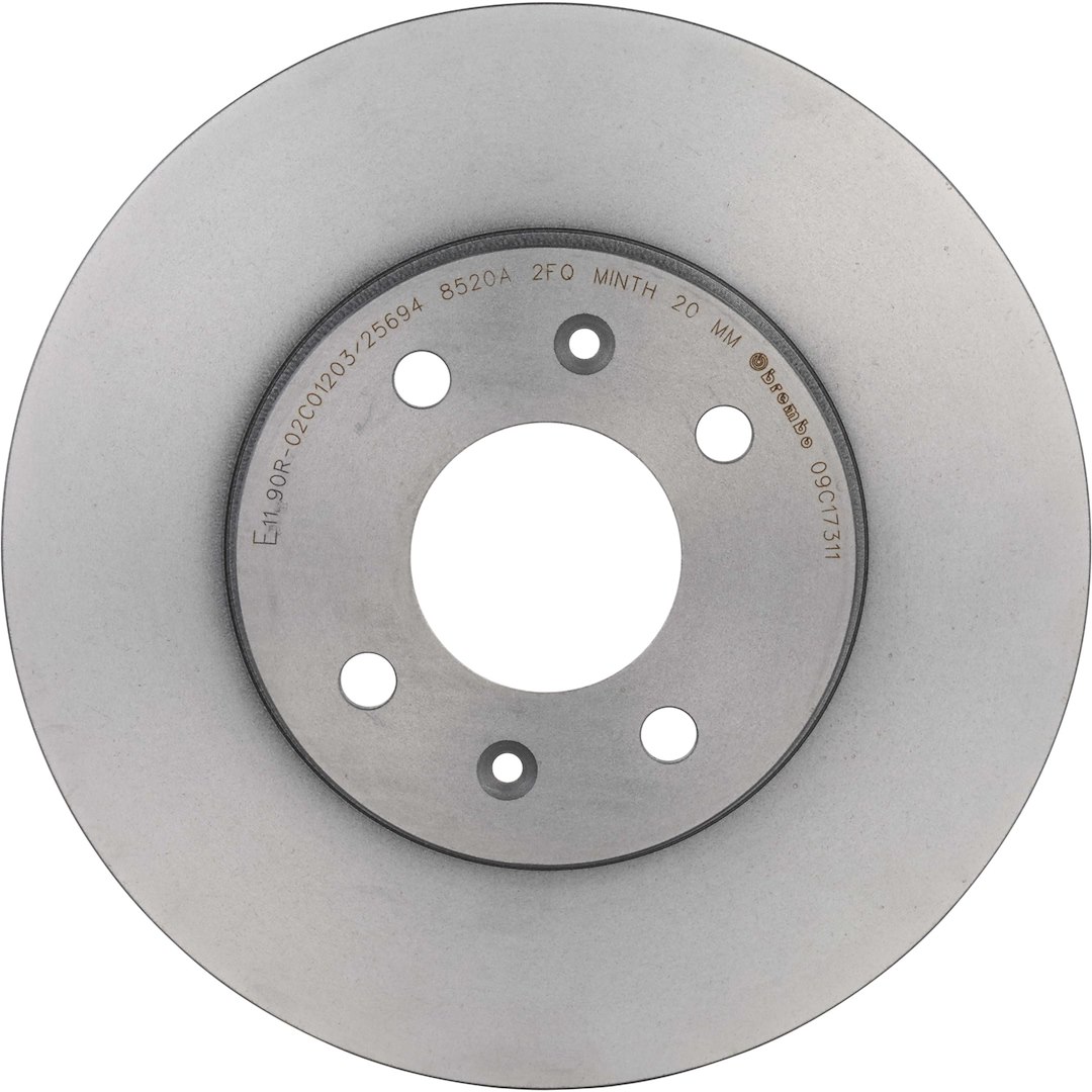 Brembo Brake Kit, Ceramic Brake Pads, 256 Millimeter UV Coated Vented High Carbon Cast Iron One Piece Rotor – KT00890