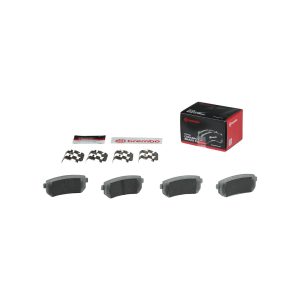 Brembo Brake Kit, Ceramic Brake Pads, 262 Millimeter UV Coated Solid High Carbon Cast Iron One Piece Rotor – KT00907