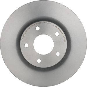 Brembo Brake Kit, Ceramic Brake Pads, 296 Millimeter UV Coated Solid High Carbon Cast Iron One Piece Rotor – KT00965