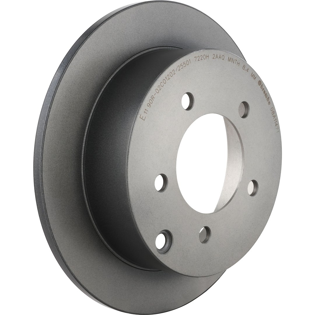 Brembo Brake Kit, Ceramic Brake Pads, 262 Millimeter UV Coated Solid High Carbon Cast Iron One Piece Rotor – KT00970