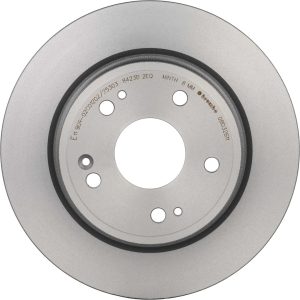 Brembo Brake Kit, Ceramic Brake Pads, 282 Millimeter UV Coated Solid Cast Iron One Piece Rotor, With Rotors/ Pads/ Shims/ Mounting Hardware – KT00A42